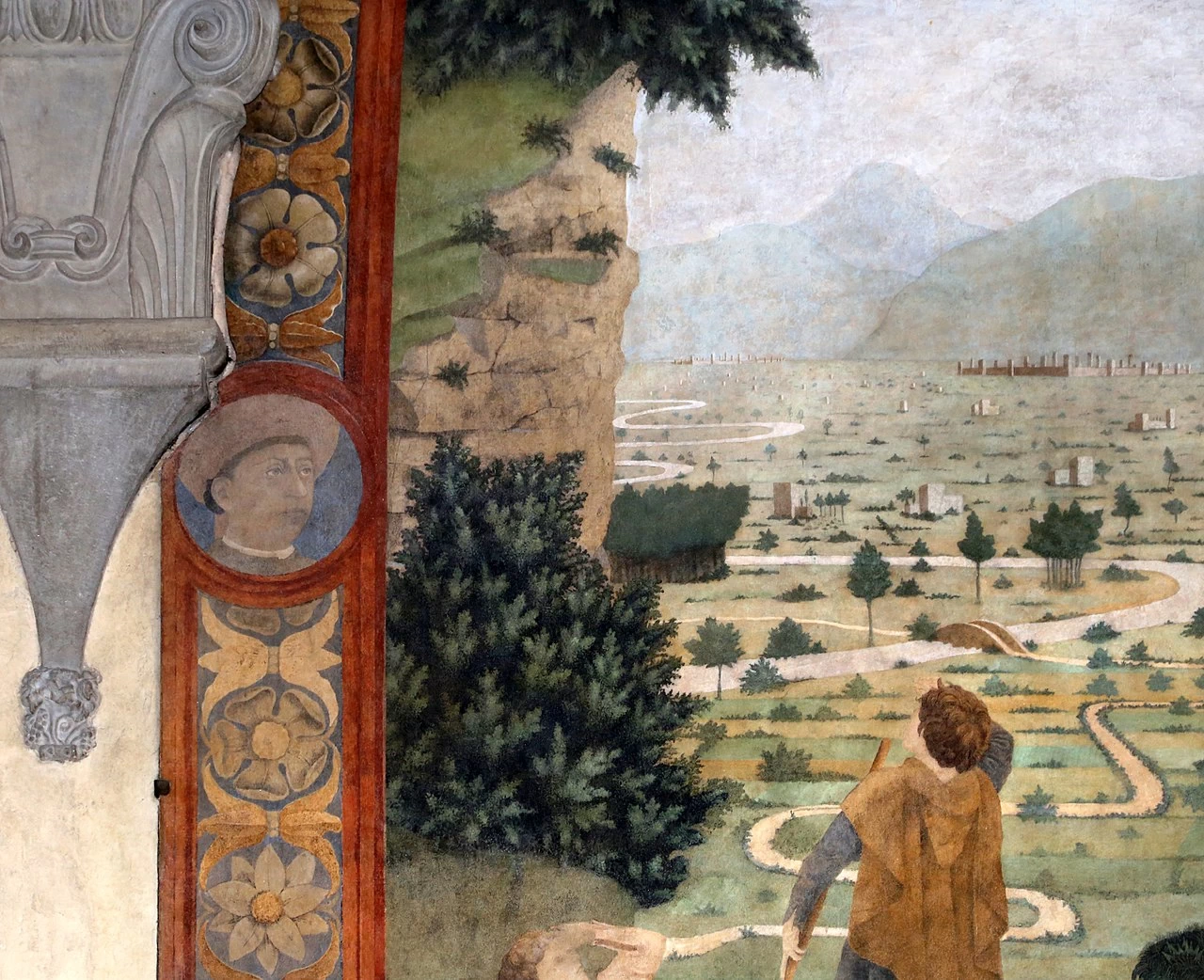 Natività - Firenze, Chiesa della Ss. Annunziata, Chiostrino dei Voti, dettaglio